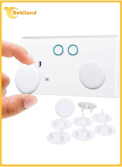 اشتري 10 Pack Plug Socket Covers, Child Baby Plug Socket Covers for Sockets Uk (White) في السعودية