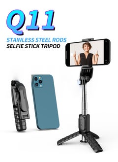 Buy Mini Selfie Stick with Fill Light, Bluetooth, Anti-shake Q11 selfie stick in Saudi Arabia