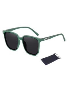 Buy TR90 Polarized Sunglasses HD Polarized Lenses 100% UV400 Protection Women's Fashion Design Green in Saudi Arabia