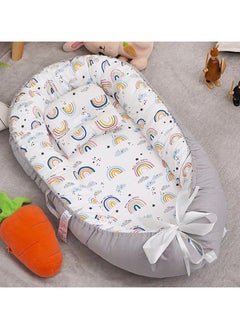 Buy Portable Super Soft and Breathable Newborn Infant  Snuggle Bed - RAINBOW in UAE