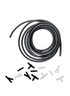 اشتري 2pc Windshield Washer Hose Kit, 4 Meter Washer Fluid Hose with 12 Pcs Hose Connectors, Easy Cleaning Guaranteed,Suitable for Most Car Windshield Washer Tubing في السعودية