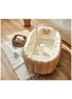 Buy Inflatable Bathtub for Toddlers Portable Baby Tub with Built-in Air Pump Collapsible Design for Easy Storage Perfect for Newborns and Infants in Saudi Arabia