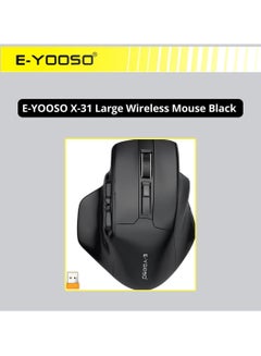 Buy E-YOOSO X-31 Large Wireless Mouse, Large Mouse for Big Hands, 5-Level 4800 DPI, 6 Button Big Ergo Computer Mouse, 18 Months Battery Life Cordless Mouse for Laptop, Mac, Chromebook, PC, Windows(Black) in UAE