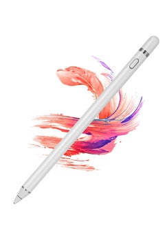 Buy Active Stylus Pen Compatible for iOS&Android Touch Screens, Rechargeable Stylus for iPad/iPad Pro/Air/Mini/iPhone/Cellphone/Samsung/Tablet Drawing/Writin in UAE