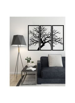 Buy Decorative tree wooden wall Art 3 panels 80X130 cm in Egypt