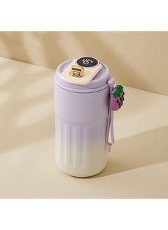 Buy Coffee Mug, Insulated Travel Coffee Mug with Temperature Display, 316 Stainless Steel Vacuum Coffee Cup, Double Wall Leak-Proof Thermos Vacuum Tumbler, Smart Purple in Saudi Arabia