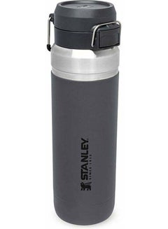 Buy Quick Flip Water Bottle 1L / 36OZ Charcoal – Leakproof | Stainless Steel Water Bottle | Push Button Locking Lid | BPA FREE | Cup Holder Compatible | Dishwasher safe | Lifetime Warranty in UAE