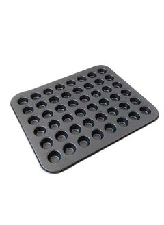 Buy 48-Cavities Mini Muffin Bakeware Pan Black 15x21inch in Saudi Arabia