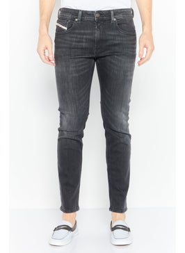 Buy Men Slim Fit Washed Thommer Jeans, Charcoal in UAE