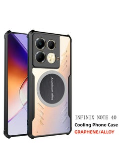 Buy Phone Case for Infinix Note 40 Magnetic Suction Car Phone Case with Cooling and Anti Drop Function in Saudi Arabia