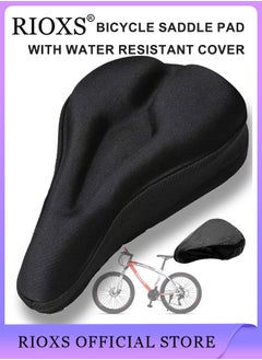 Buy Bicycle Seat Cover Outdoor Riding Equipment Super Soft Gel Bike Seat Cover Thickened Bicycle Seat Cushion with Waterproof Dust Cover in UAE