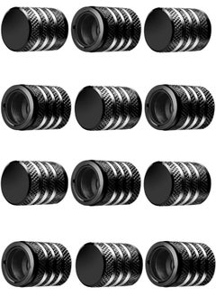 اشتري Tyre Valve Caps, 12pcs Tire Valve Stem Cap Cover Tyre Valve Covers Corrosion Resistant Leak-Proof Universal Stem Covers for Cars, Bike and Motorcycles في السعودية