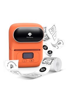 اشتري Phomemo M110 Portable Thermal Label Printer Bluetooth Connection Apply For Labeling Shipping Office Cable Retail Barcode في الامارات