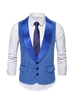 اشتري New Slanted Placket Zipper Suit Vest في الامارات