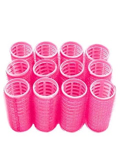 Buy Hair Rollers, 12 Pack Self Grip Salon Hairdressing Curlers, DIY Curly Hairstyle,Colors May Vary, Small in UAE