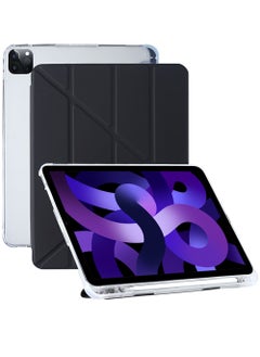 Buy iPad Pro 11" Case 2022/2021/2020/2018 with Pencil Holder [Support 2nd Gen Pencil Charging] Cover with Auto Sleep/Wake and Transparent Hard Back for iPad Pro 11-inch 4th/3rd/2nd/1st Gen in Saudi Arabia