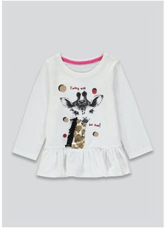 Buy Girls Two Way Sequin Giraffe T-Shirt in Egypt