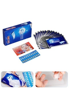 Buy 5D White Teeth Whitening Strips Advanced Fast Effective 3 Days Significant Whitening Portable Comfortable Easy to Use 7Pcs/Pack in Saudi Arabia