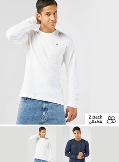 Buy 2 Pack Essential Crew Neck T-Shirt in UAE