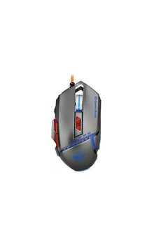 Buy GX10 gaming mouse, with RGB lighting, designed in a comfortable way for the hand, made of high-quality materials, a mouse with a mechanical feature for multi-tasking and lighting, 3200 DPI , silver in Egypt