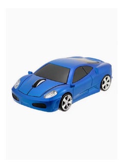 اشتري Visa Generic Wireless Racing Car Shaped Optical USB Mouse Blue/Black في السعودية