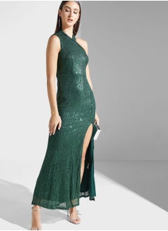 Buy Shimmer Dress With Slit in Saudi Arabia