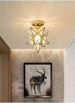 اشتري Modern Creative Iron Ceiling Lamp for Living Room Bedroom Balcony Ceiling Lighting Fixture في الامارات