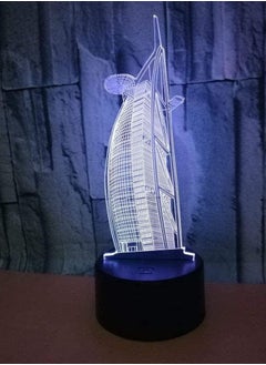 اشتري Burj Arab 3D Illusion Multicolor Night Light LED Table Lamp Anime Hero Character 16 Colors Change Touch Control Children Bedside Lamp Child Christmas Birthday في الامارات