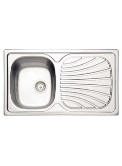 Buy Alpha 86x50cm 34 Plus R Stainless Steel Inset Sink with Drainer in UAE