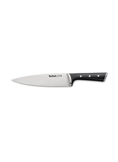 Buy Tefal Ice Force 20 cm Chef Knife Black in Saudi Arabia