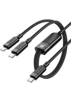 اشتري Acewire Pro C5-11 2-in-1 USB Type-C to USB Type-C Data Charger Cable - Super Fast Charging with Power Delivery & Ai Intelligent Distribution في الامارات