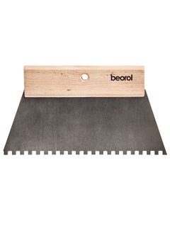 Buy Trowel Serrated Short Wooden Handle 250mm in UAE