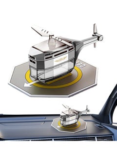 Buy Car Helicopter Solar Aromatherapy  Air Freshener | Auto-Rotating Airplane Design Diffuser - Lasting Light Fragrance for Car & Home Interior Decoration and Purification in Saudi Arabia