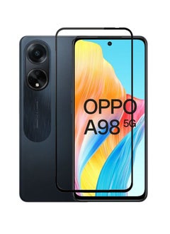 Buy Screen protector compatible with Oppo A98 5GTempered Glass, Distinctive High End Protective Film [Anti-Glare] FOR Oppo A98 black in Egypt