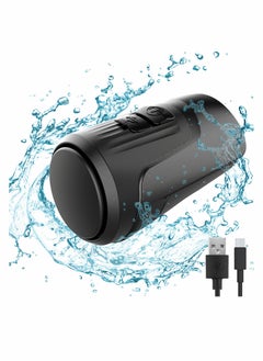 Buy Electric Loud Bike Bell with Anti Theft Alarm, Horn 125dB 4 Sound Modes for Adults, Rechargeable Bicycle Waterproof Cycling （Black） in Saudi Arabia