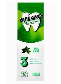 Buy Melano MouthWash Rich In Fluoride Total Care 12 Hours-Tea Tree-300ml in Egypt