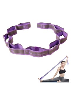 Buy Stretch Strap - Elastic Yoga Stretching Strap, 9 Loops Yoga Strap, Stretch Band for Physical Therapy, Pilates, Dance and Gymnastics in Saudi Arabia