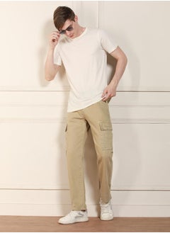 Buy Men's Khaki Relaxed Fit Jeans - Casual and Comfortable in UAE