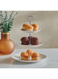 اشتري Vista 3-Tier Cake Platter 26.5 x 35 x 26.5 cm في الامارات