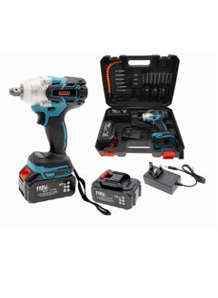 Buy Bonai 118VF 4.0Ah Brushless Impact Wrench Kit For Automobile Repair Car repair house and office repairs in UAE