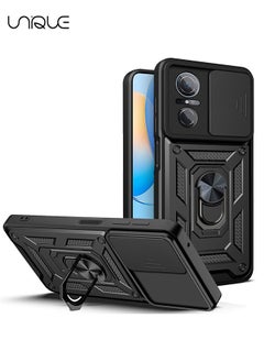 Buy Compatible with Huawei nova 9 SE Bracket Shell,with Slide Camera Lens Cover Compatible with Huawei nova 9 SE Case - Black in UAE