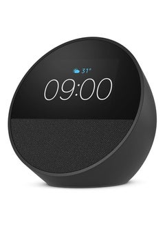 Buy Echo Spot (2024 Release) Smart Alarm Clock with Vibrant Sound Plus Alexa, Black in UAE