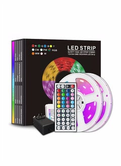 Buy RGB LED Strip Lights - Multicolor with Remote, USB Powered, Waterproof, Perfect LED lights for Bedroom, TV, Desktop PC, Fish Tank Decoration. Wall Strip Lights（7.5m） in UAE