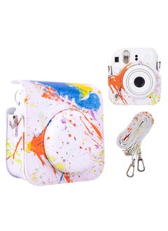 اشتري Colorful Camera Case for Fujifilm Instax Mini 12 Instant Camera, PU Leather Protective Case for Polaroid Camera Instax Mini 12 Carry Bag في الامارات