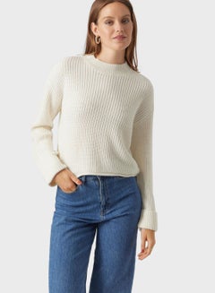 Buy Crew Neck Knitted Sweater in Saudi Arabia