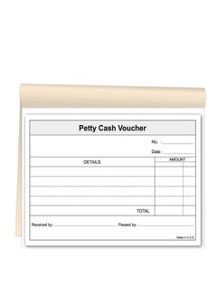 Buy Petty Cash Voucher Book, 50 Sheets, For Shops Small Businesses and Offices Supplies, A5 in UAE