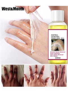 Buy Yellow Peeling Oil Super Strength Dead Skin Remover Skin Moisturizing Hydrating Butter Peeling Remove Dead Skin and Calluses on Feet and Hand Dark Spot Peeling Oil 100ml in UAE