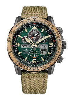 اشتري Promaster Skyhawk Eco-Drive Analog-Digital Leather Strap Men's Watch JY8074-11X في الامارات