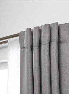 Buy Umbra Twilight Double Curtain Rod Set Wrap Around Design is Ideal for Blackout or Room Darkening Panels, 28-48" Nickel in UAE