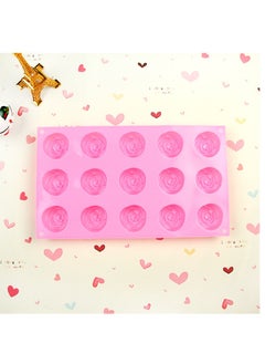 Buy Rose Shape Candy Mould Pink in Saudi Arabia